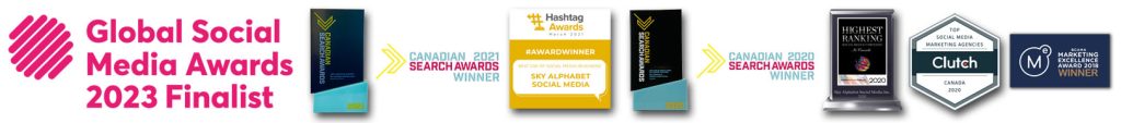 Social Media Awards Sky Alphabet 2018-2023